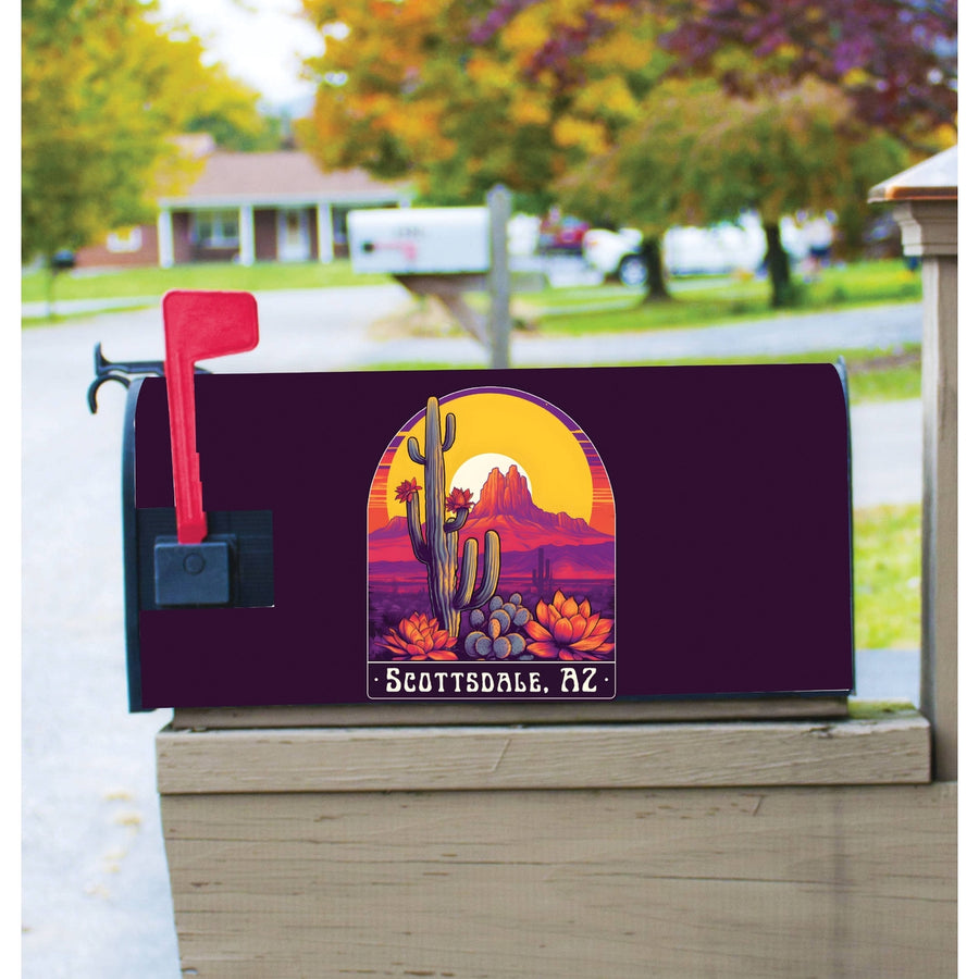 Scottsdale Arizona Design B Souvenir Magnetic Mailbox Cover Image 1