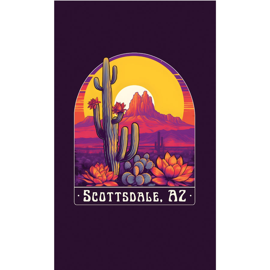 Scottsdale Arizona Design B Souvenir Metal Sign 9 x 15 Image 1