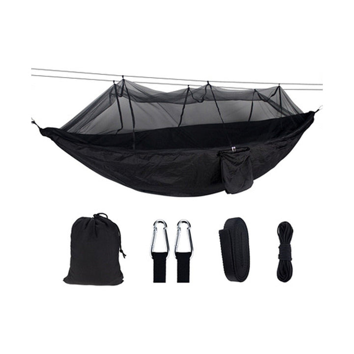 260x140cm Double Outdoor Travel Camping Hammock Bed WMosquito Net Kit Image 1
