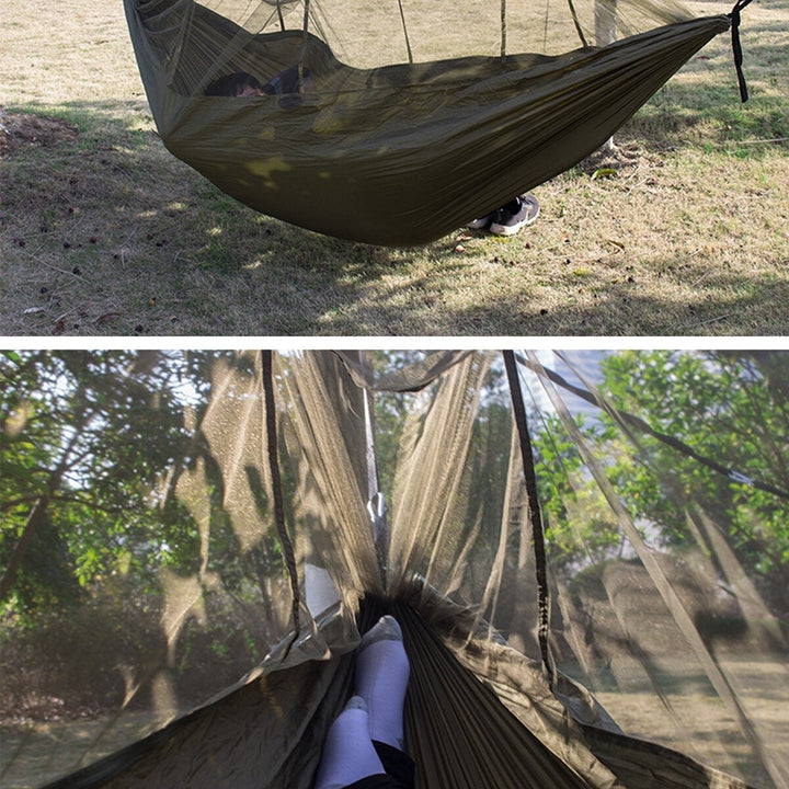 260x140cm Double Outdoor Travel Camping Hammock Bed WMosquito Net Kit Image 4