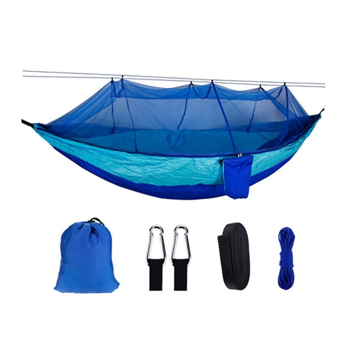 260x140cm Double Outdoor Travel Camping Hammock Bed WMosquito Net Kit Image 7