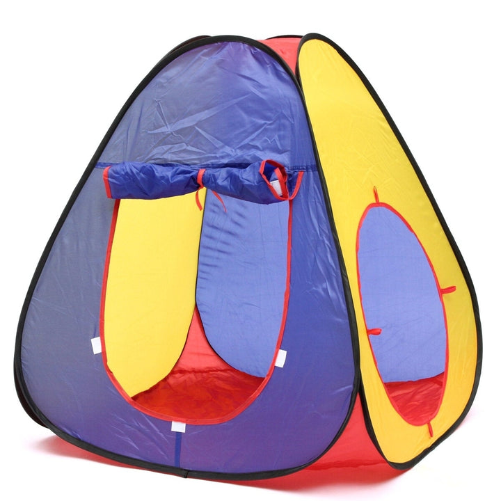2.8M Three In One Outdoor Childrens Tent Crawl Tunnel Cubic Shape Playhouse for Kids Image 1