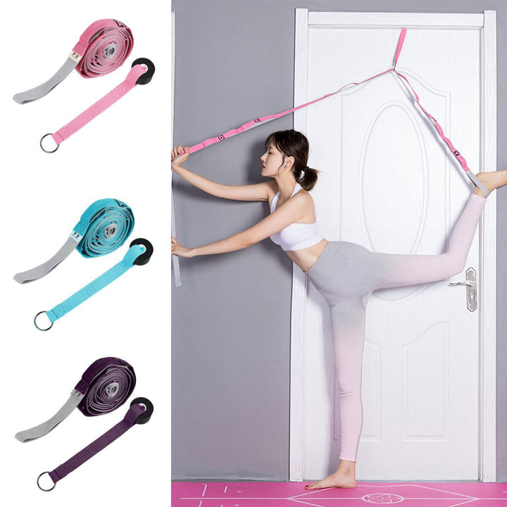 2.4M Doorway Yoga Band Shoulder Legs Stretch Hanging Strap Gymnastics Home Fitness Exercise Tools Image 4