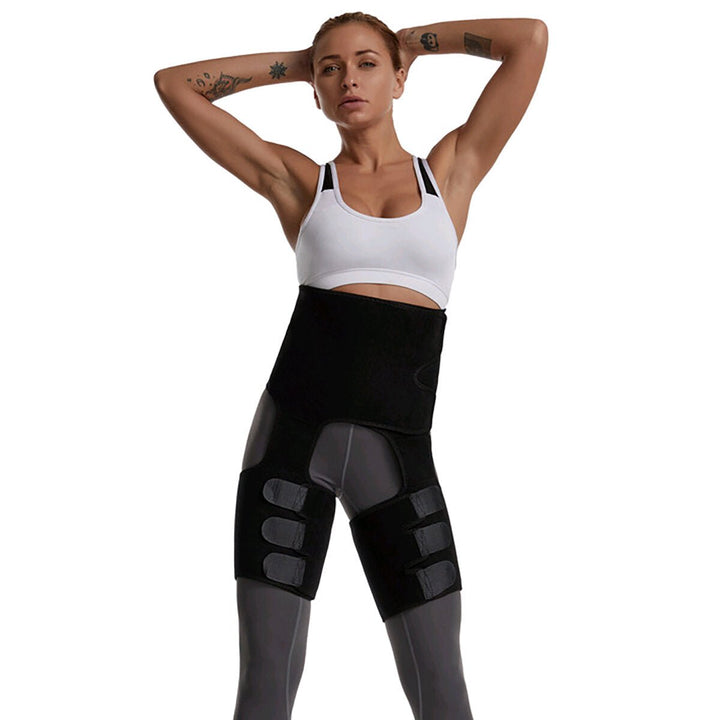 3 In 1 Adjustable Body Shaper Thigh Slender Leg Shapers Slimming Trimmer Belt Sweat Shapewear Muscles Thigh Slimmer Wrap Image 6