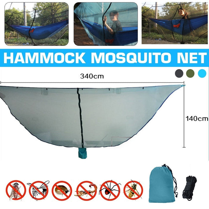 340x140cm Super Size Ultralight Portable Hammock Mosquito Net For Outdoor Nylon Material Anti-Mosquito Nets Image 4