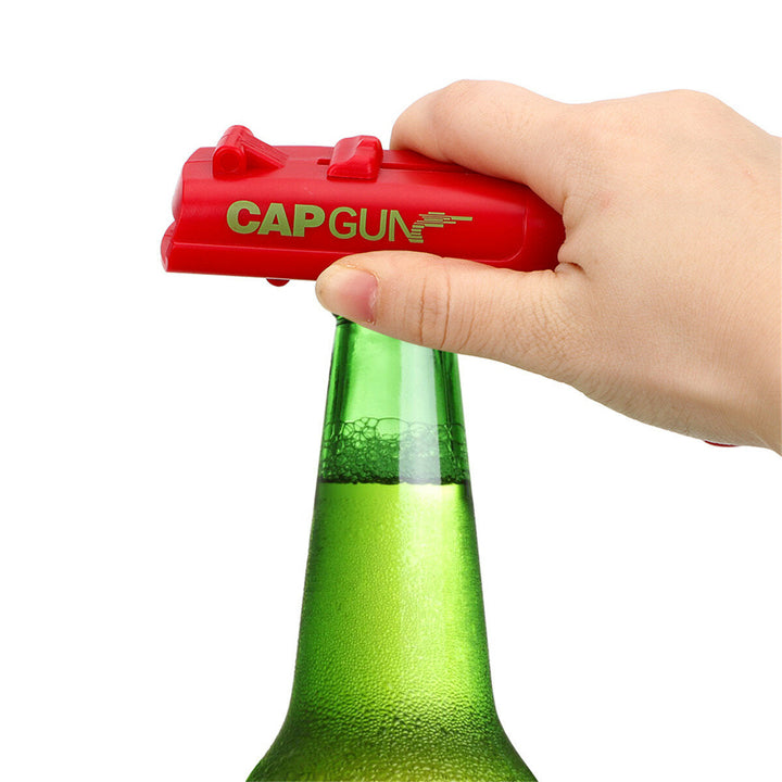 3 Piece Cap Bottle Opener Launcher Tool for Party Drinking Game Gift - Shoots Over 5 Meters Image 1