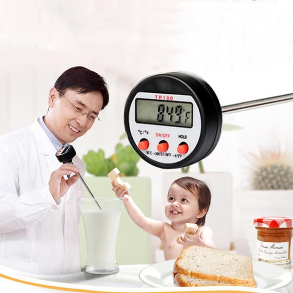 304 Stainless Steel Food BBQ Probe Thermometer Barbecue Meat Thermometer Kitchen Measuring Tool Image 2