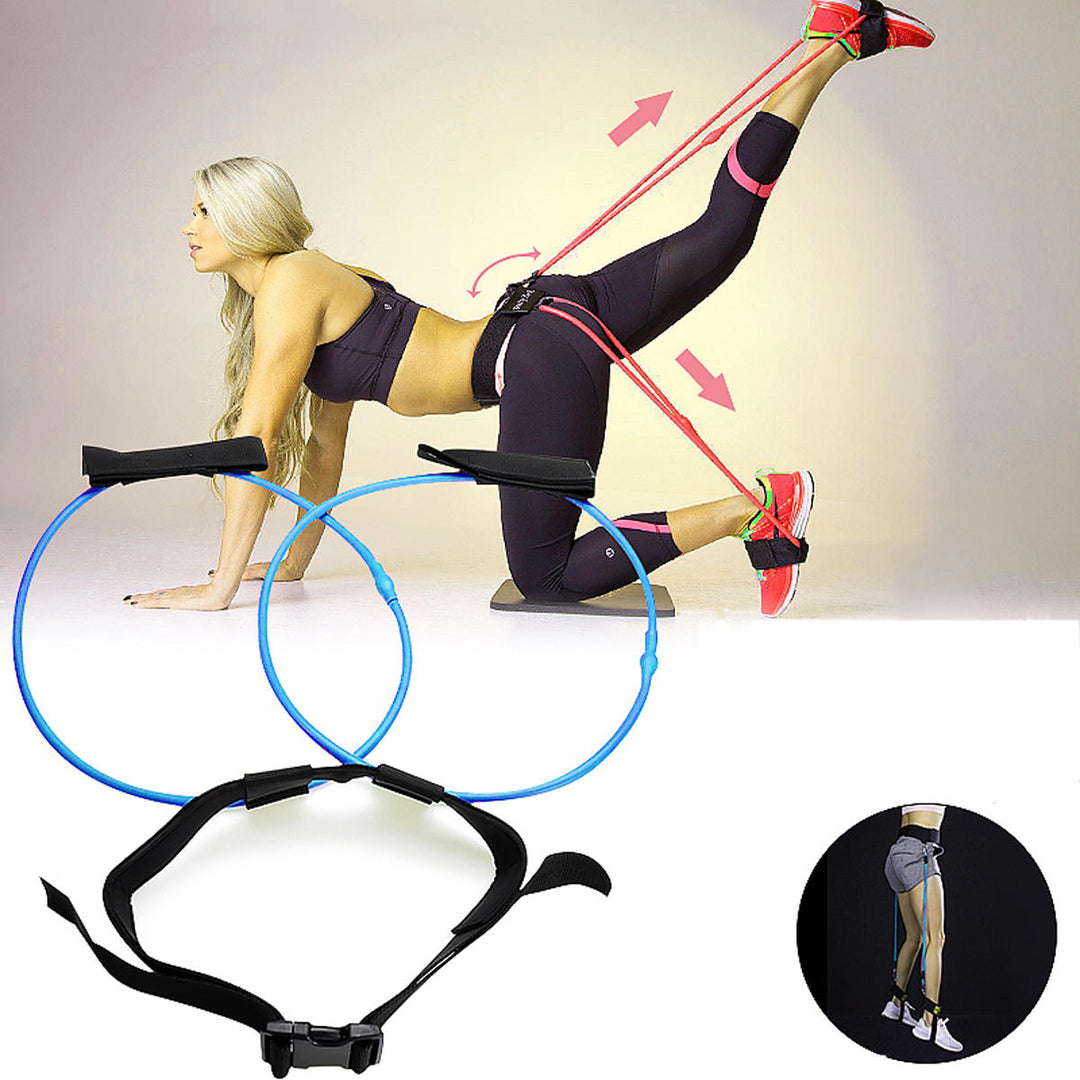 30LB Booty Resistance Bands Belt Gym Exercise Training Yoga Butt Lift Fitness Health Workout Band Image 3