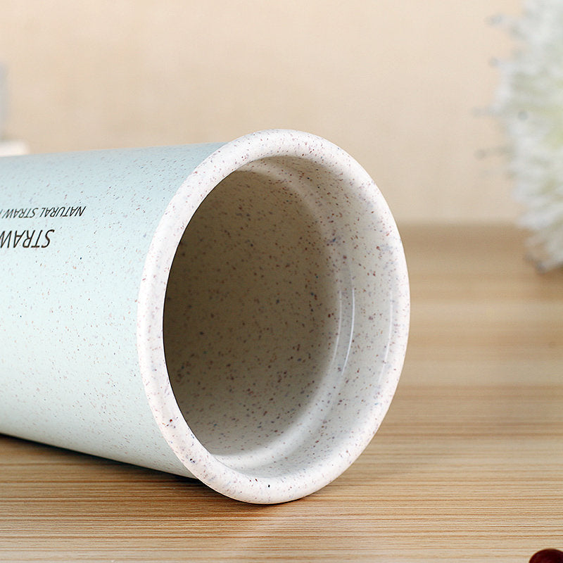 300mL,400mL Wheat Fiber Double Layer Insulation Mug Student Cup Creative Water Bottle Image 12
