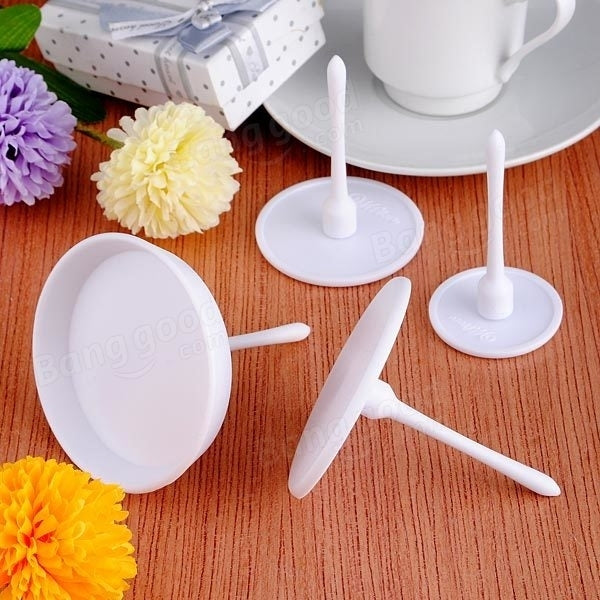 4pcs Cup Cake Stand Icing Cream Flower Decorating Nail Set Baking Tools Image 4