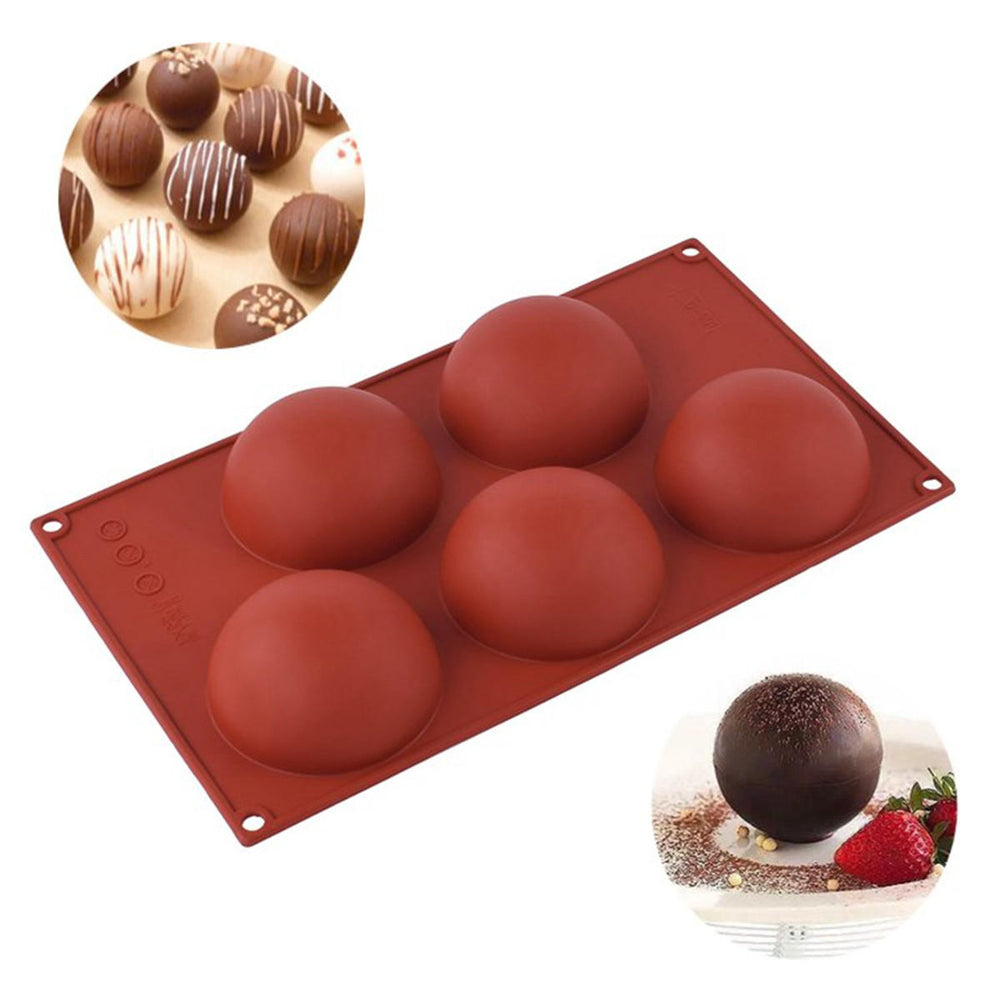 5 Cavity Silicone Bread Cake Chocolate Fondant Mold Mousse Pastry Baking Tools Image 2