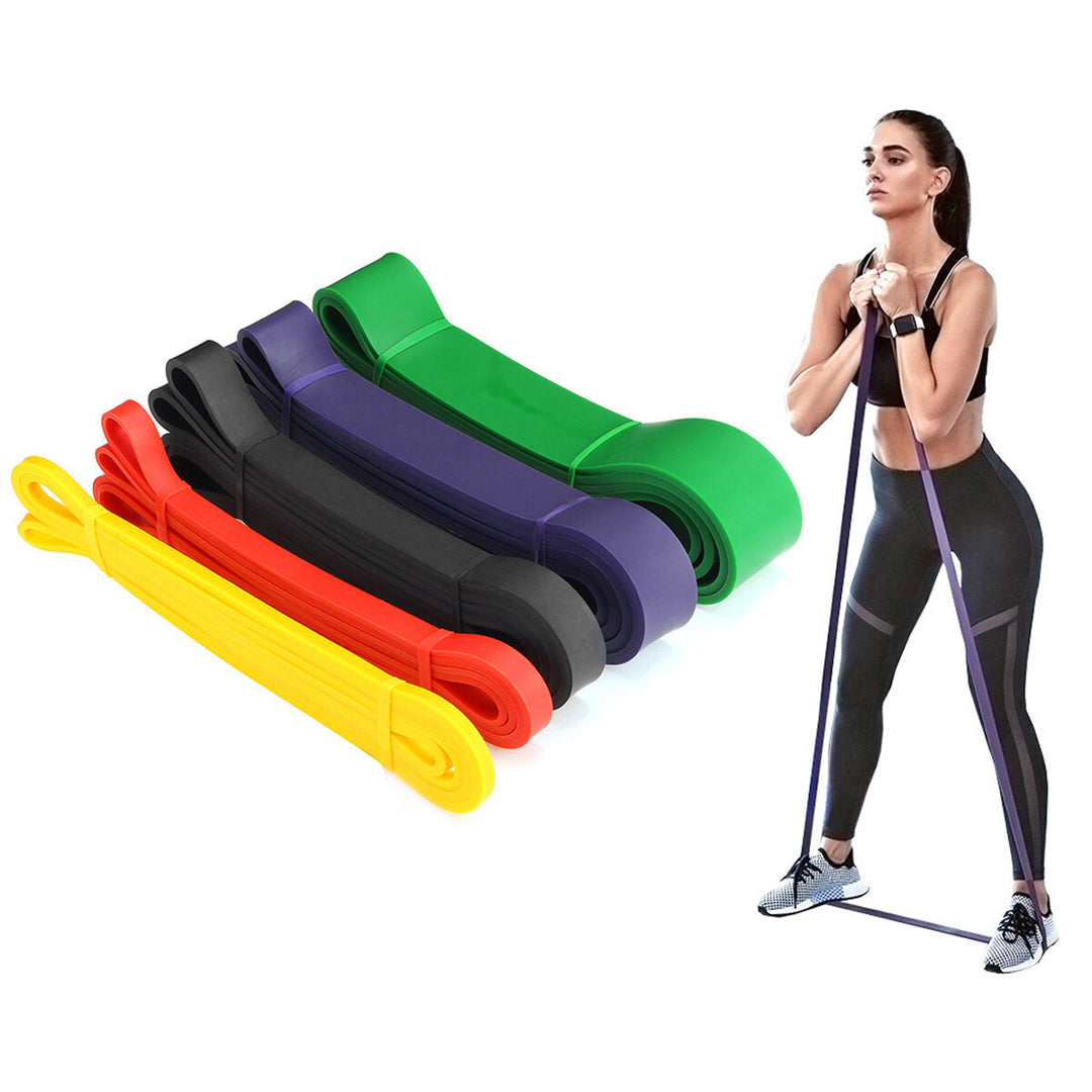 5-120Lbs Latex Resistance Bands Sports Yoga Pull Up Elastic Rope Fitness Strength Training Band Image 7
