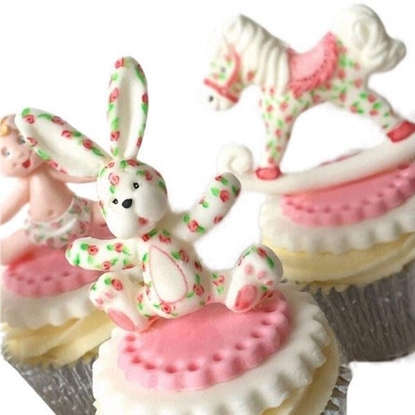 3D RABBIT Easter Bunny Silicone Mould Fondant Cake Baking Molds M116 Kitchen Accessories Image 3