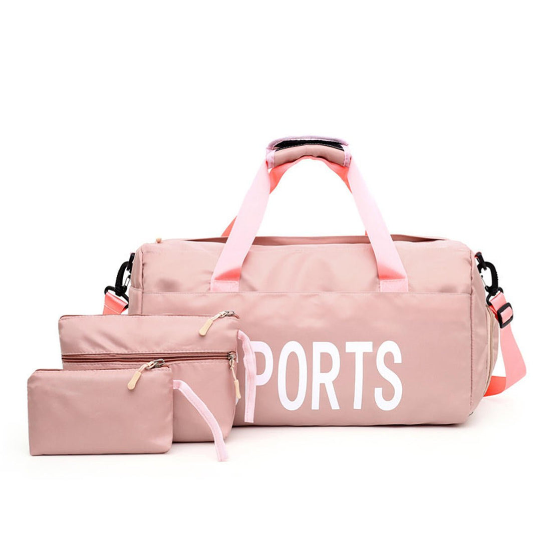 3PCS Waterproof Shoulder Bag Wet-dry Seperation Shoes Bag Fitness Yoga Handbag Luggage Bag Image 1