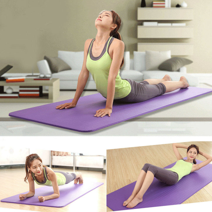 3Pcs,Set Body Shaping Fitness Yoga Ball + Yoga Mat Pad + Pedal Puller Latex Abdominal Trainer Image 4