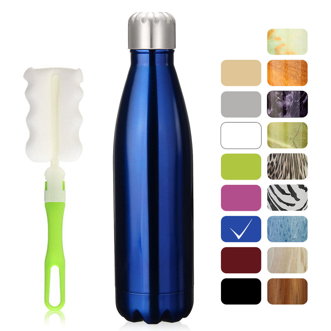 500ml Insulated Stainless Steel Water Vacuum Bottle Double-Walled for Outdoor Sports Hiking Running Image 7