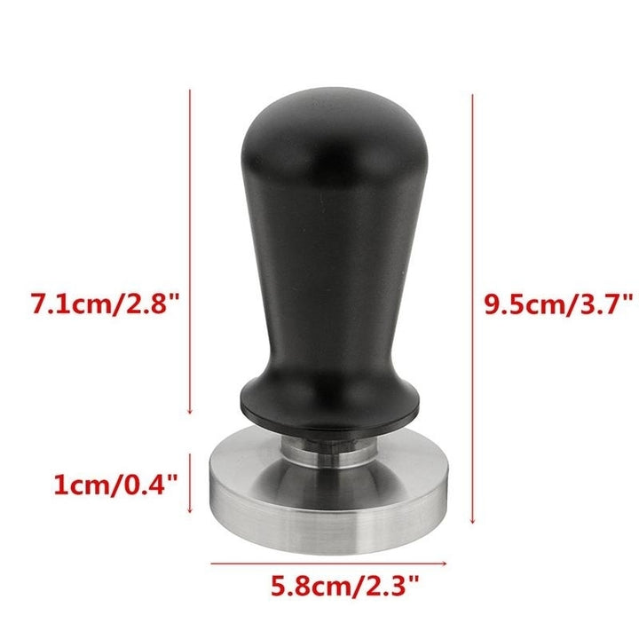 58mm Stainless Steel Coffee Tamper Calibrated Pressure Coffee Bean Press Flat Base for Espresso Image 7