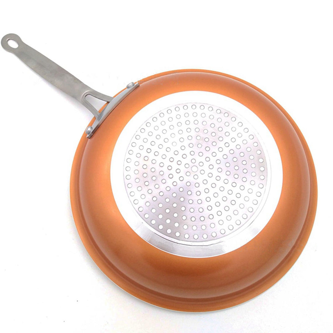 8/10/12 Inch Non Stick Copper Frying Pan Universal For Gas and Induction Cooker Image 4