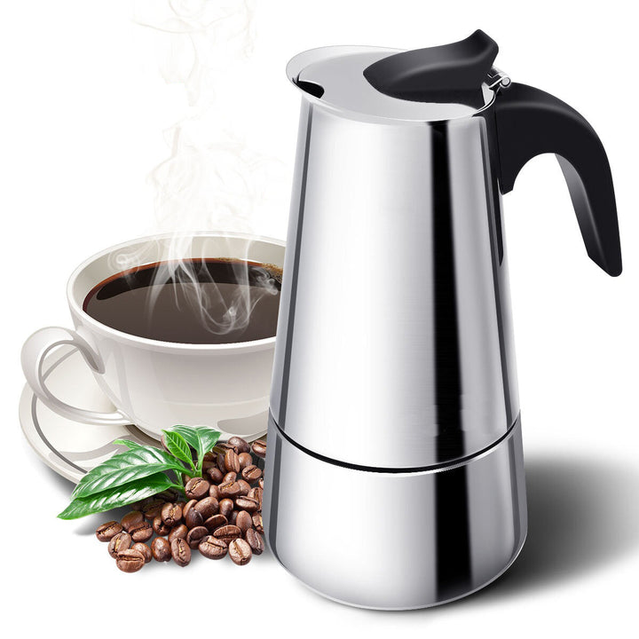 9 Cup Espresso Percolator Coffee Stovetop Maker Moka Latte Pot Stove Image 10