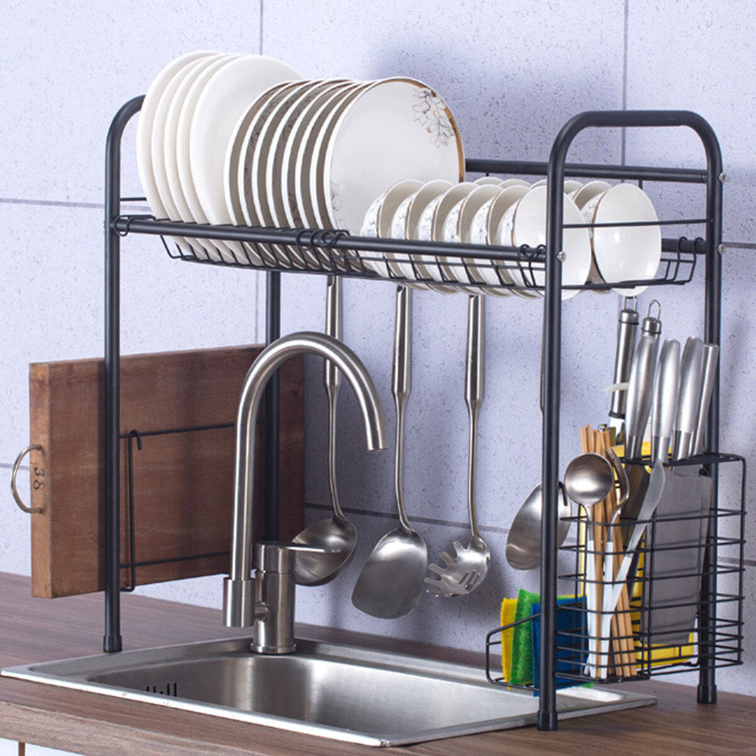 60,70,80,90cm 304 Stainless Steel Single Layer Rack Shelf Storage for Kitchen Dishes Arrangement Image 10