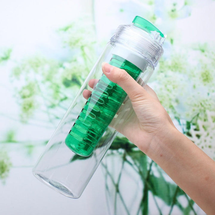800ML Portable Clear Sport Fruit Infuser Water Cup Lemon Juice Bottle Filter Image 6