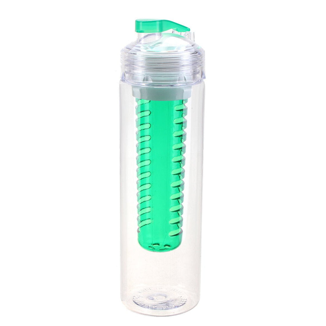800ML Portable Clear Sport Fruit Infuser Water Cup Lemon Juice Bottle Filter Image 1