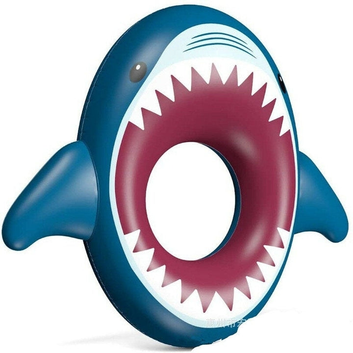 Big Mouth Shark Inflatable Swimming Circle Adult Childrens Swimming Circle Image 3