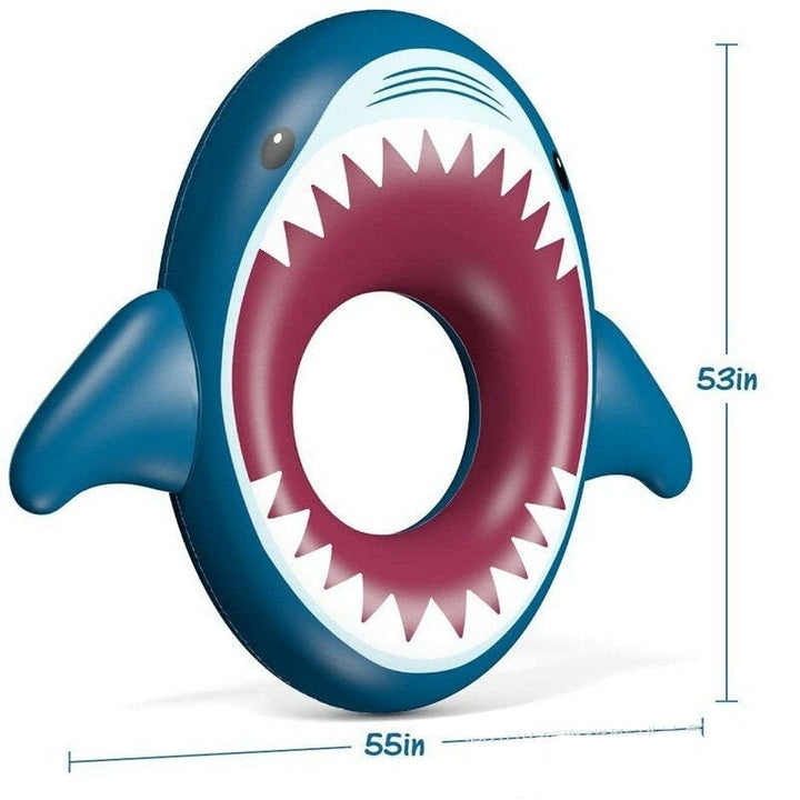 Big Mouth Shark Inflatable Swimming Circle Adult Childrens Swimming Circle Image 4