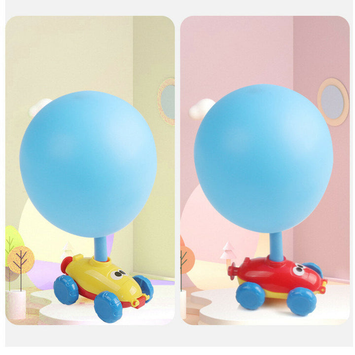 Children Air Powered Balloon Car Baby Blowing Balloon Car Educational Indoor Toys Image 7