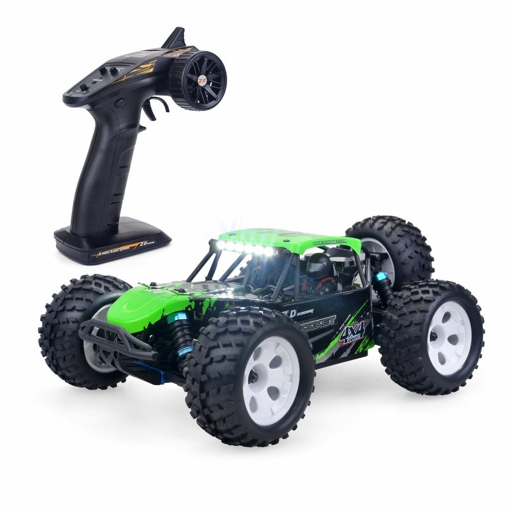 Brushed RC Car 4WD RC Truck RC Vehicle Model High Speed 45KM/h RTR Full Proportional Control All Terrain Image 1