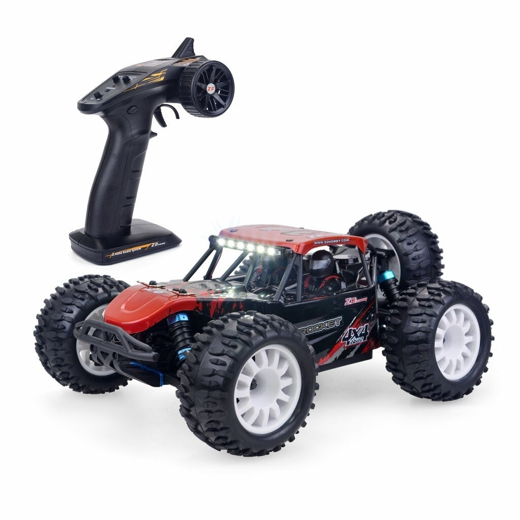 Brushed RC Car 4WD RC Truck RC Vehicle Model High Speed 45KM,h RTR Full Proportional Control All Terrain Image 2