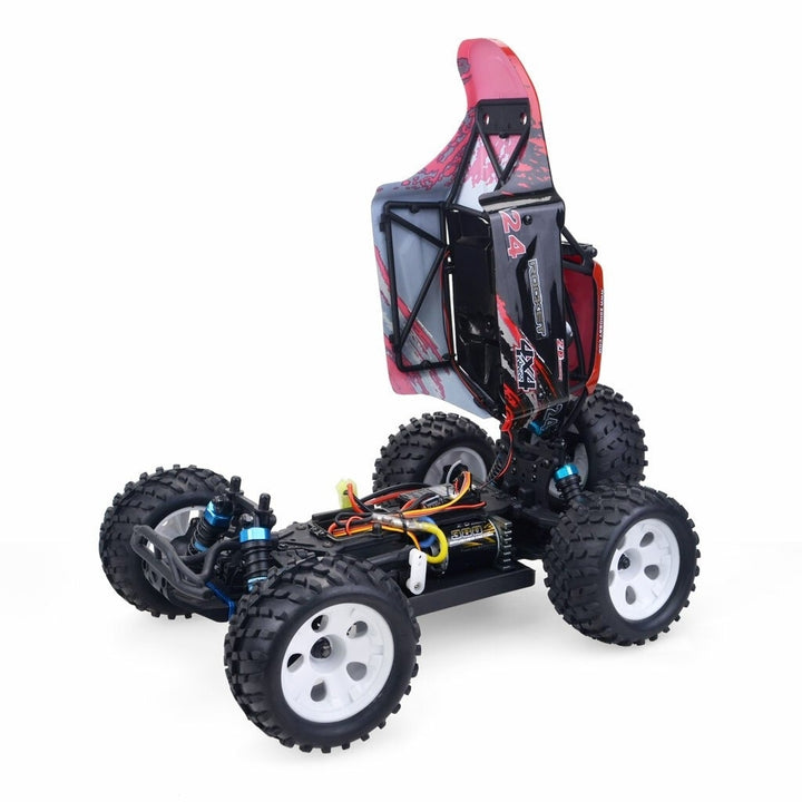 Brushed RC Car 4WD RC Truck RC Vehicle Model High Speed 45KM,h RTR Full Proportional Control All Terrain Image 3