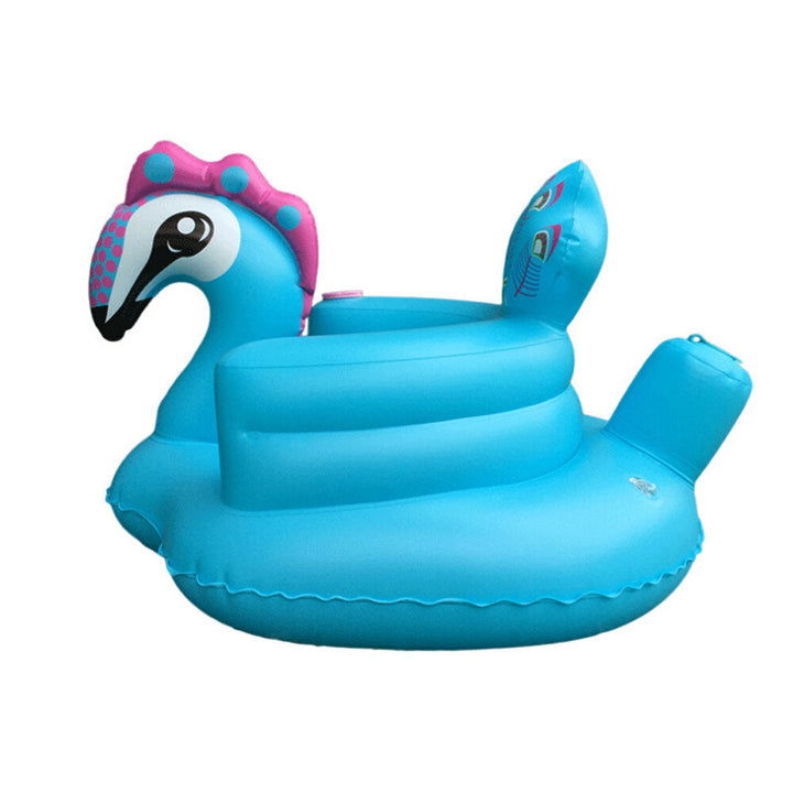 Cartoon Cute Peacock Inflatable Toys Portable Multi-functional Bathroom Sofa Chair for Kids Gift Image 3