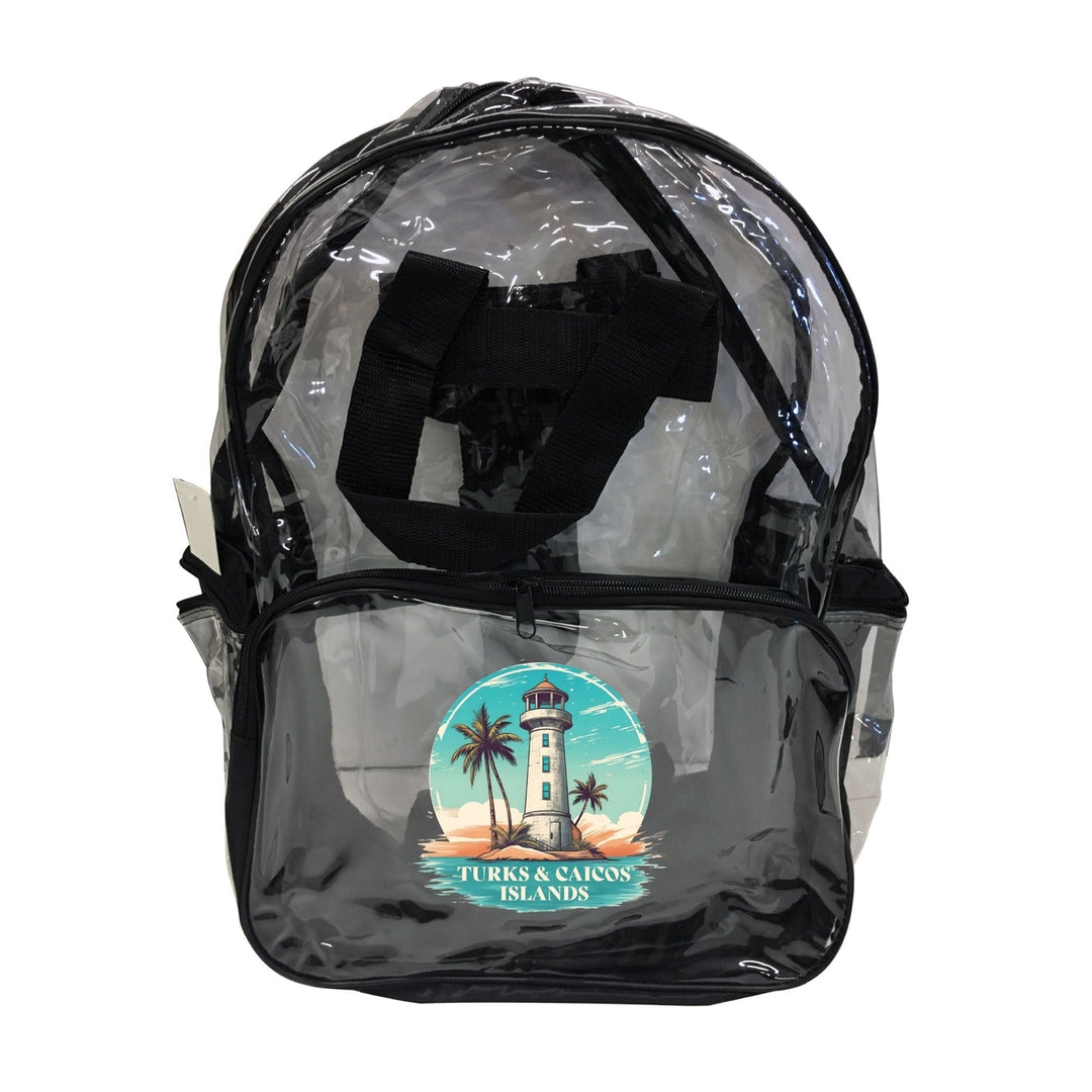 Turks And Caicos Design A Souvenir Clear View Backpack Image 1