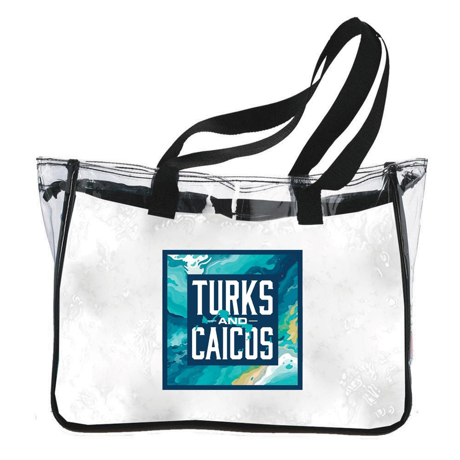 Turks And Caicos Design B Souvenir Clear Tote Bag Image 1