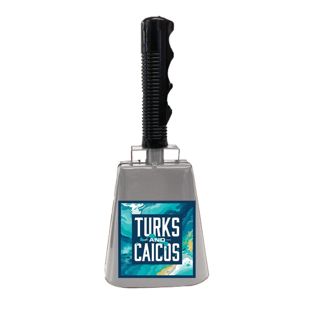 Turks And Caicos Design B Souvenir Destination Cowbell Image 1