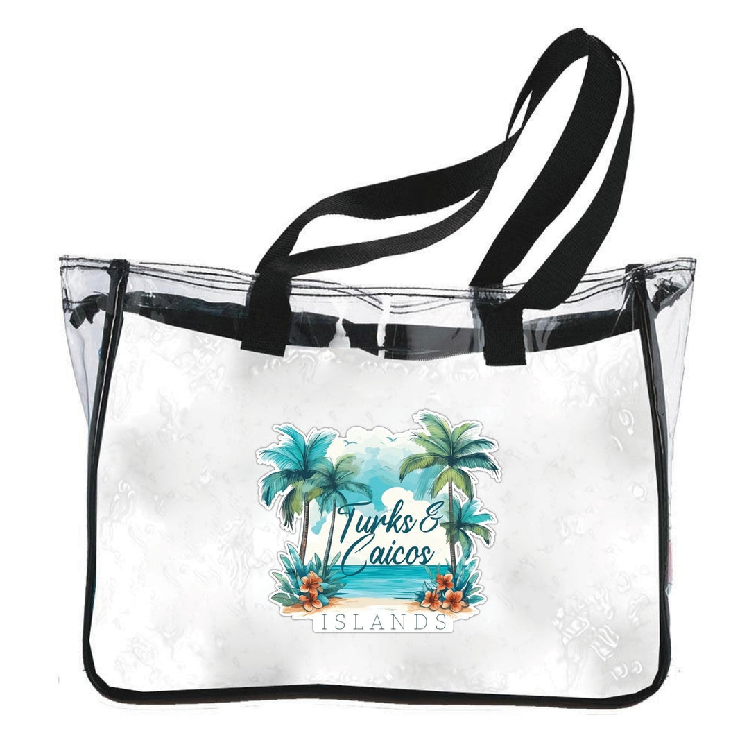 Turks And Caicos Design C Souvenir Clear Tote Bag Image 1