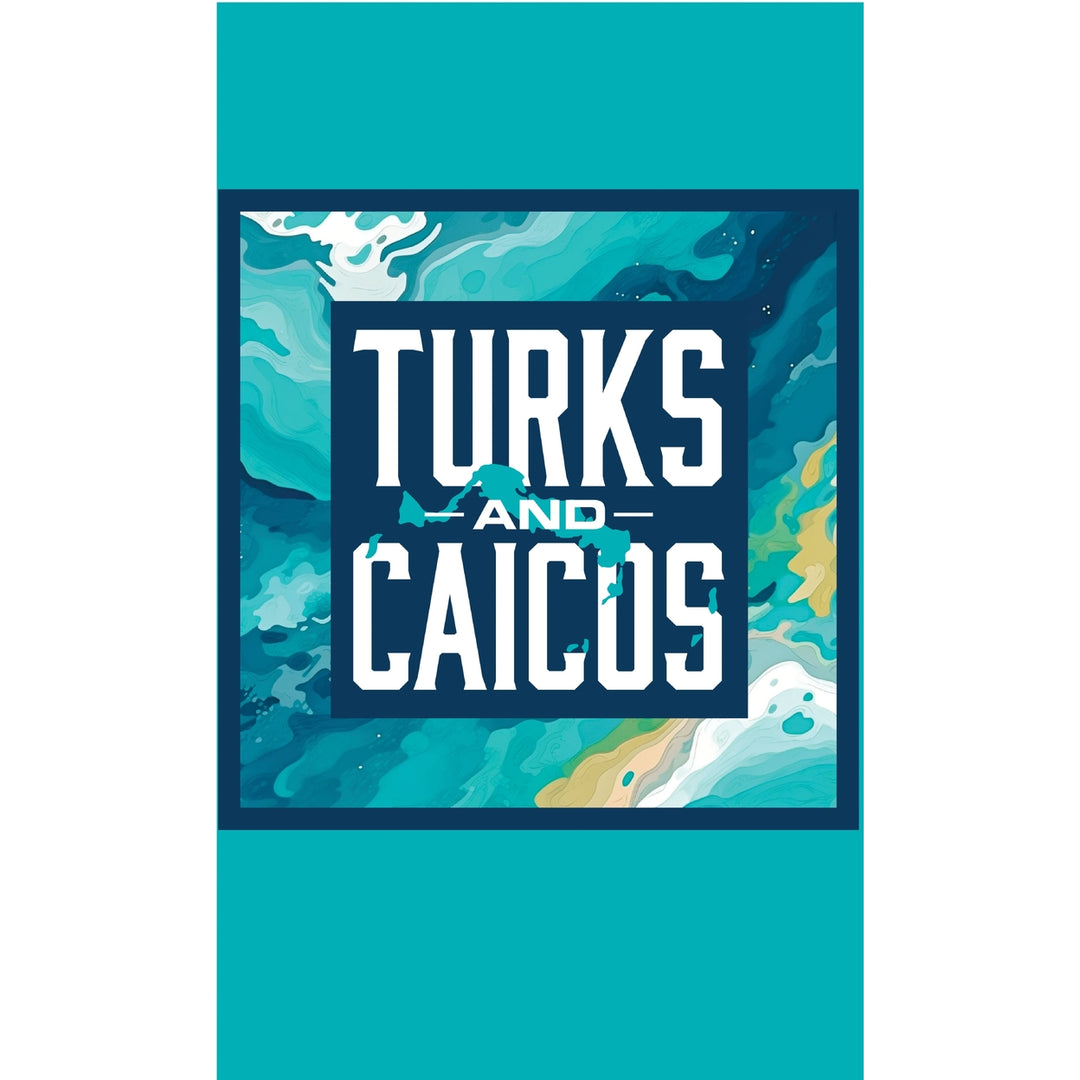 Turks And Caicos Design B Souvenir Metal Sign 9 x 15 Image 1