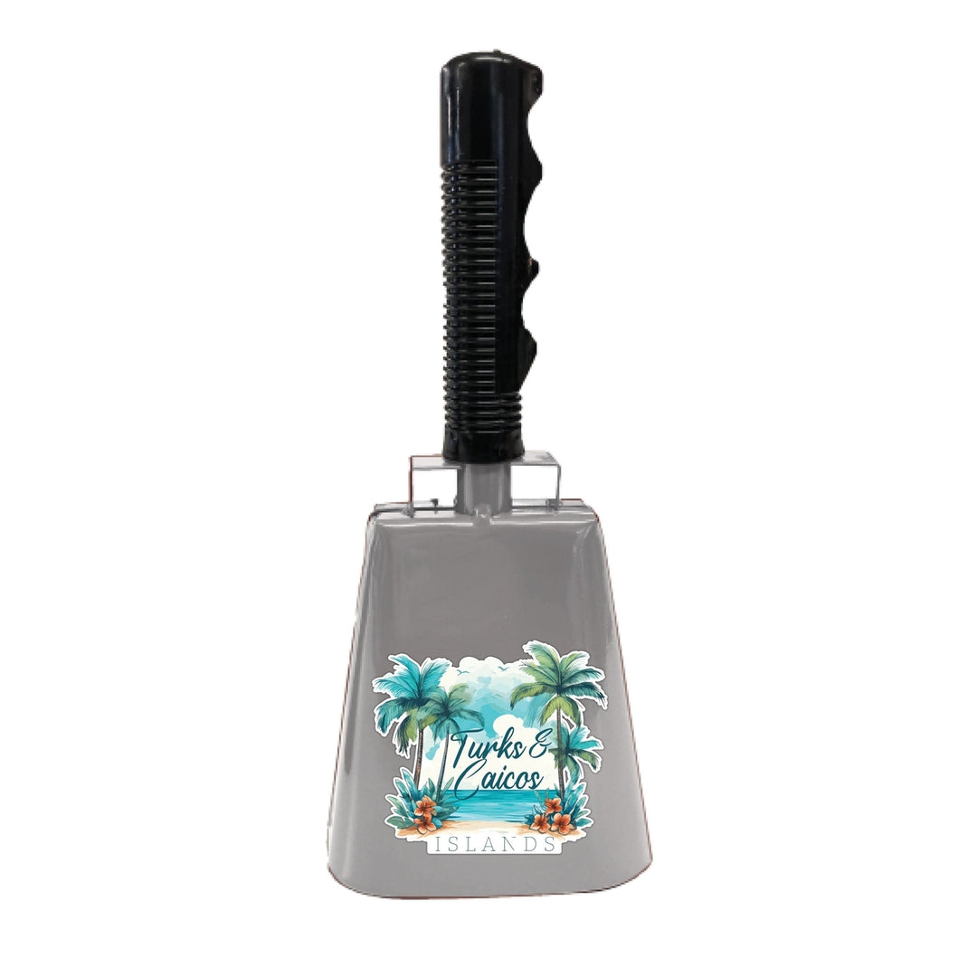 Turks And Caicos Design C Souvenir Destination Cowbell Image 1