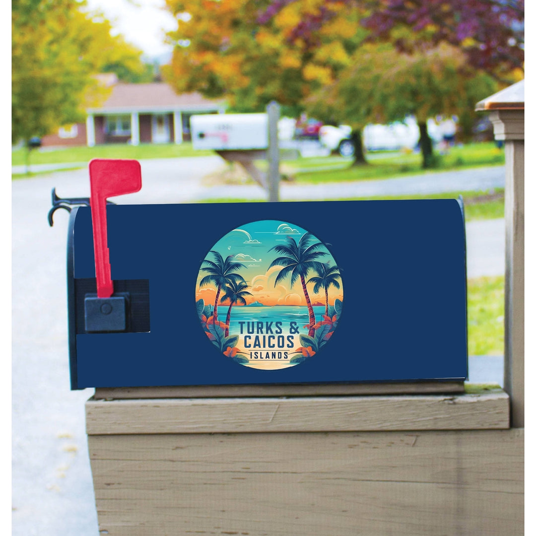 Turks And Caicos Design D Souvenir Magnetic Mailbox Cover Image 1