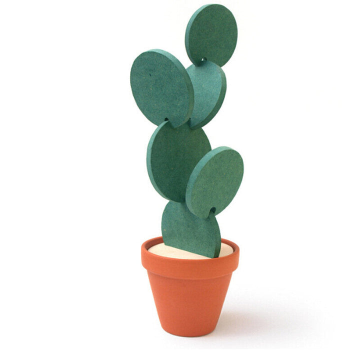 DIY Table Decoration Novelty Cup Heat Insulation Mat Heat Insulation Cactus Potted Coasters Nonslip Image 1