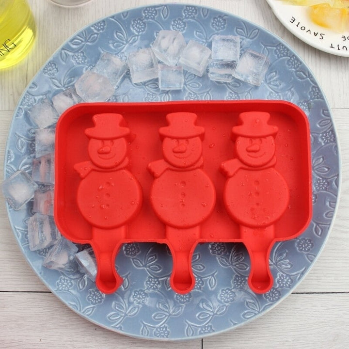 Creative Silicone Ice Cream Mold Ice Lolly Mold Rod Ice Mold Red Food Grade Image 2