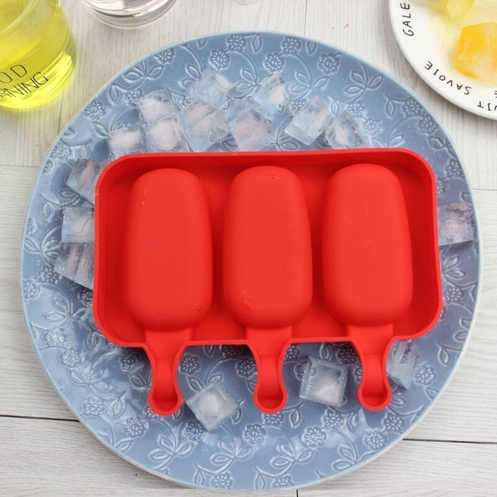 Creative Silicone Ice Cream Mold Ice Lolly Mold Rod Ice Mold Red Food Grade Image 4