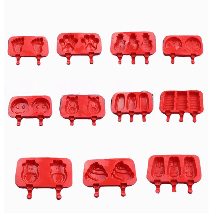 Creative Silicone Ice Cream Mold Ice Lolly Mold Rod Ice Mold Red Food Grade Image 12