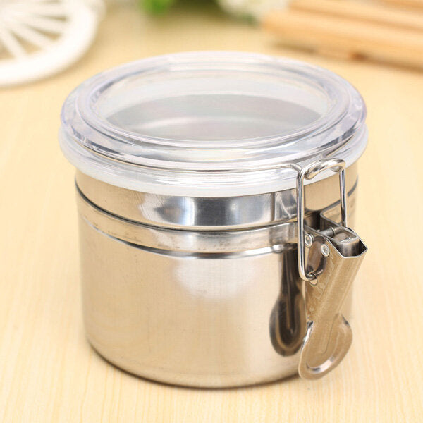 Durable Stainless Steel Canister Airtight Sealed Canister Spice Dry Storage Container Snack Cans Image 3