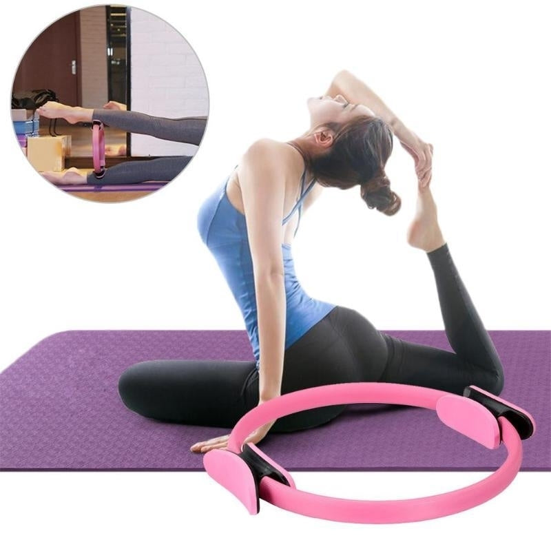 Dual Grip Yoga Pilates Ring Legs Arms Waist Slimming Body Building Magic Circle Fitness Exercise Yoga Tools Image 2
