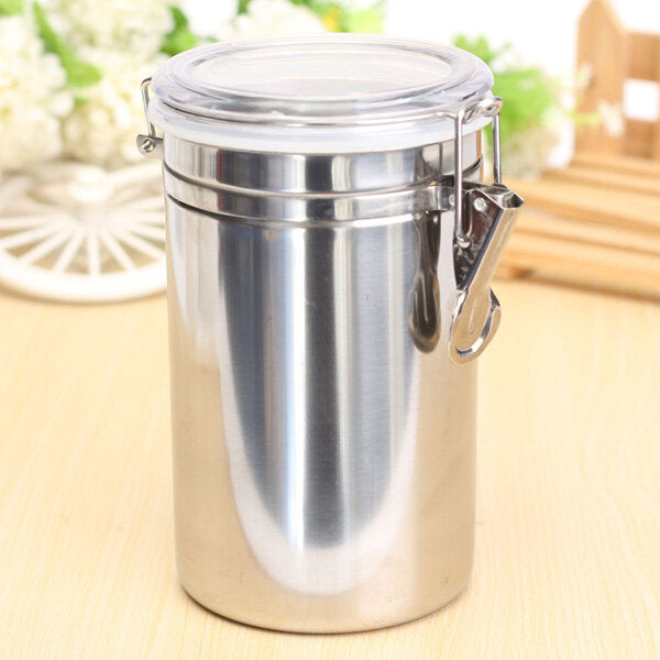Durable Stainless Steel Canister Airtight Sealed Canister Spice Dry Storage Container Snack Cans Image 6