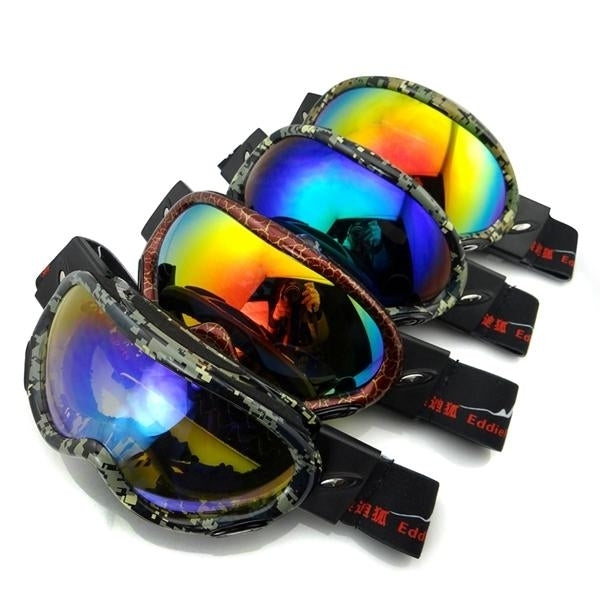 Electroplating Anti Fog Ski Goggles Fitted With Glasses Windproof Waterproof Climbing Goggles Anti-fog Goggles Image 1