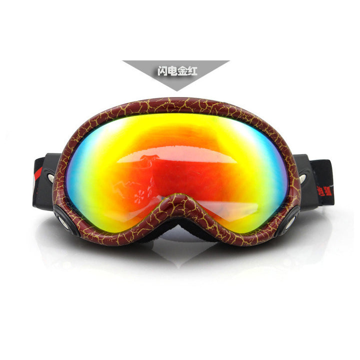 Electroplating Anti Fog Ski Goggles Fitted With Glasses Windproof Waterproof Climbing Goggles Anti-fog Goggles Image 2