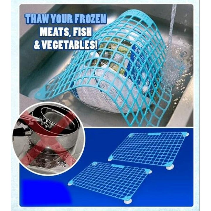 Fast Defrosting Net Thawing Net Fast Defrosting Meat Tray Rapid Safety Thawing Tray Defrostiong Tray Image 6